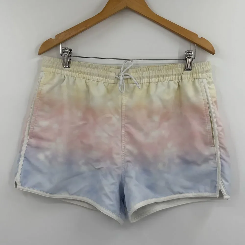 Abercrombie & Fitch x The Trevor Project Unisex Pride Cabana Swim Trunks | Large